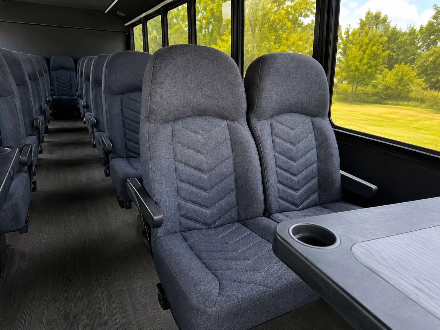15 passenger minibus inside