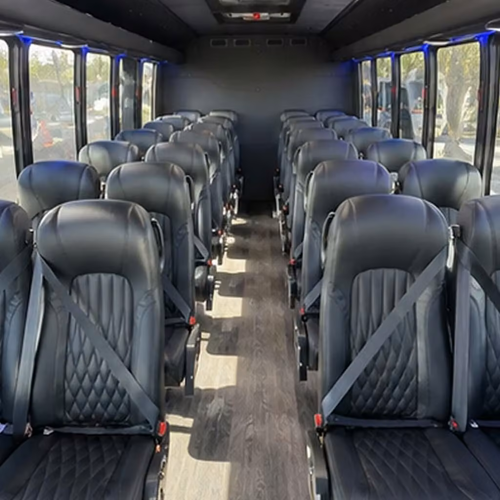 28 passenger minibus inside