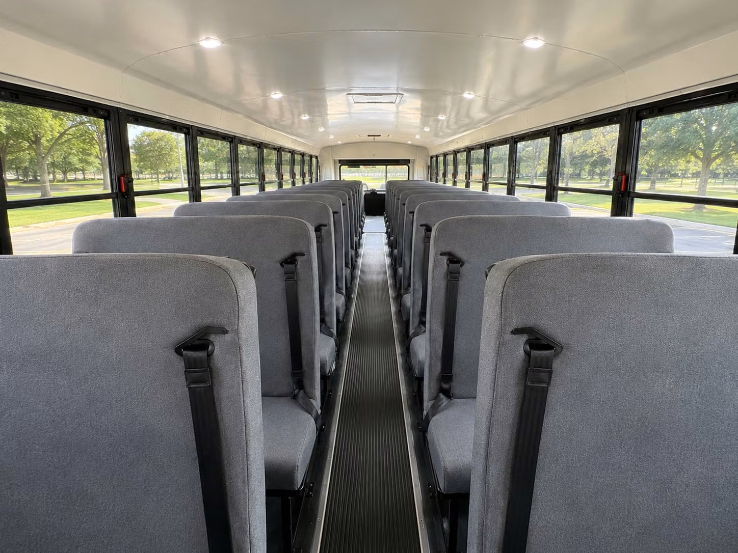 school bus interior